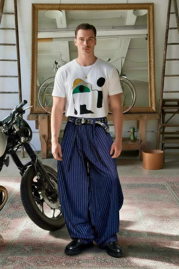 Tefnut - Oversize structured cotton T Shirt - Surreal Eye print