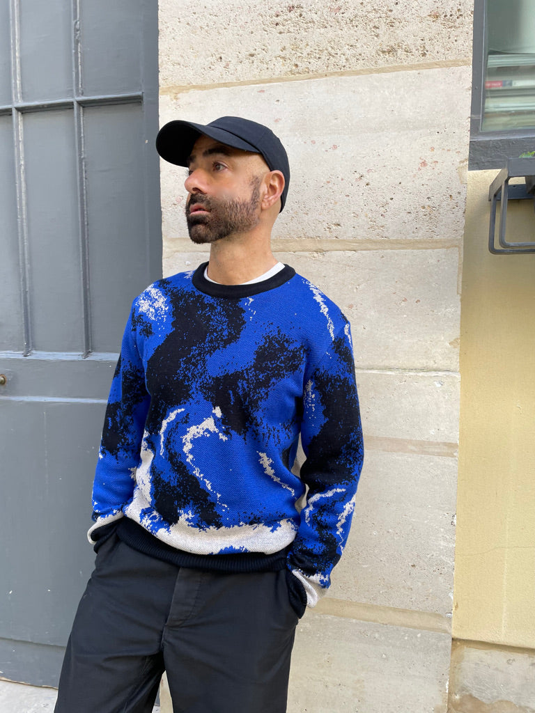 Brandon - Abstract Pattern Jacquard Sweater