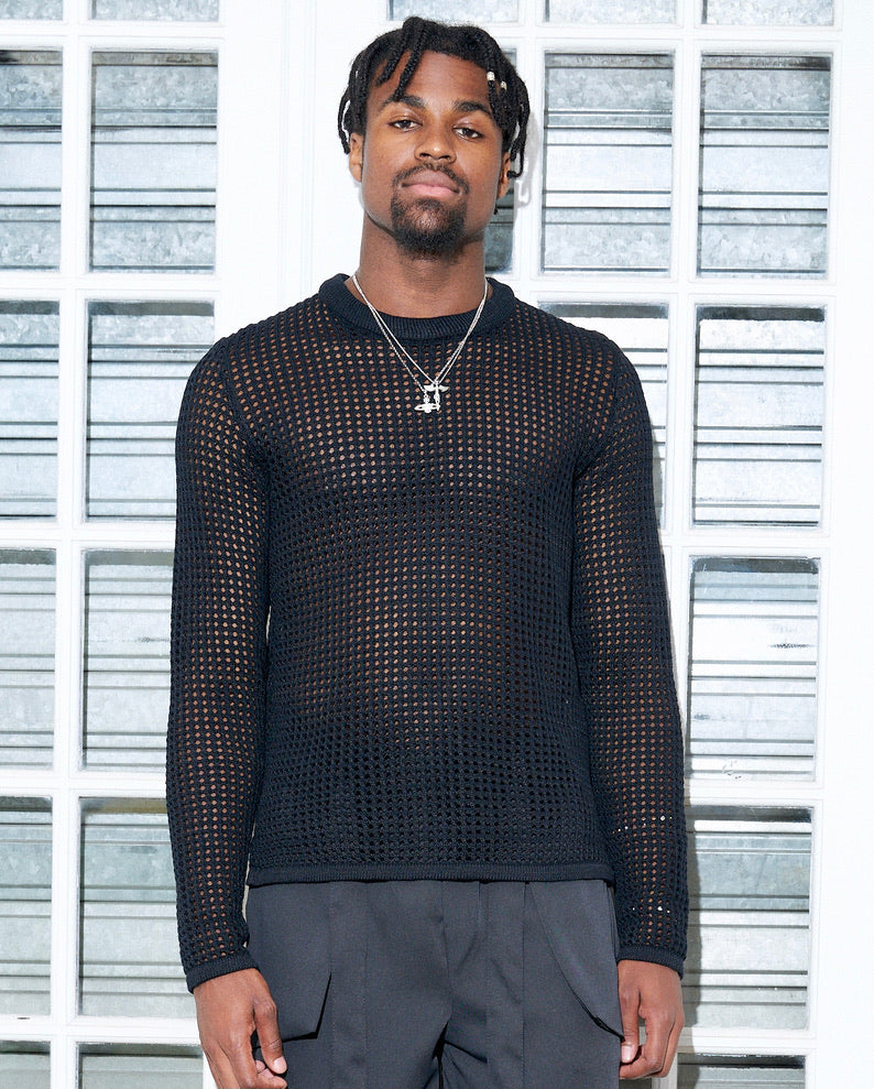 Quentin - Mesh Knit Top