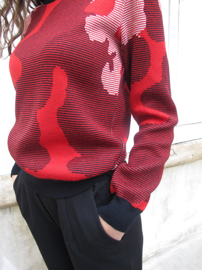 Dotty Modern Art Sweater