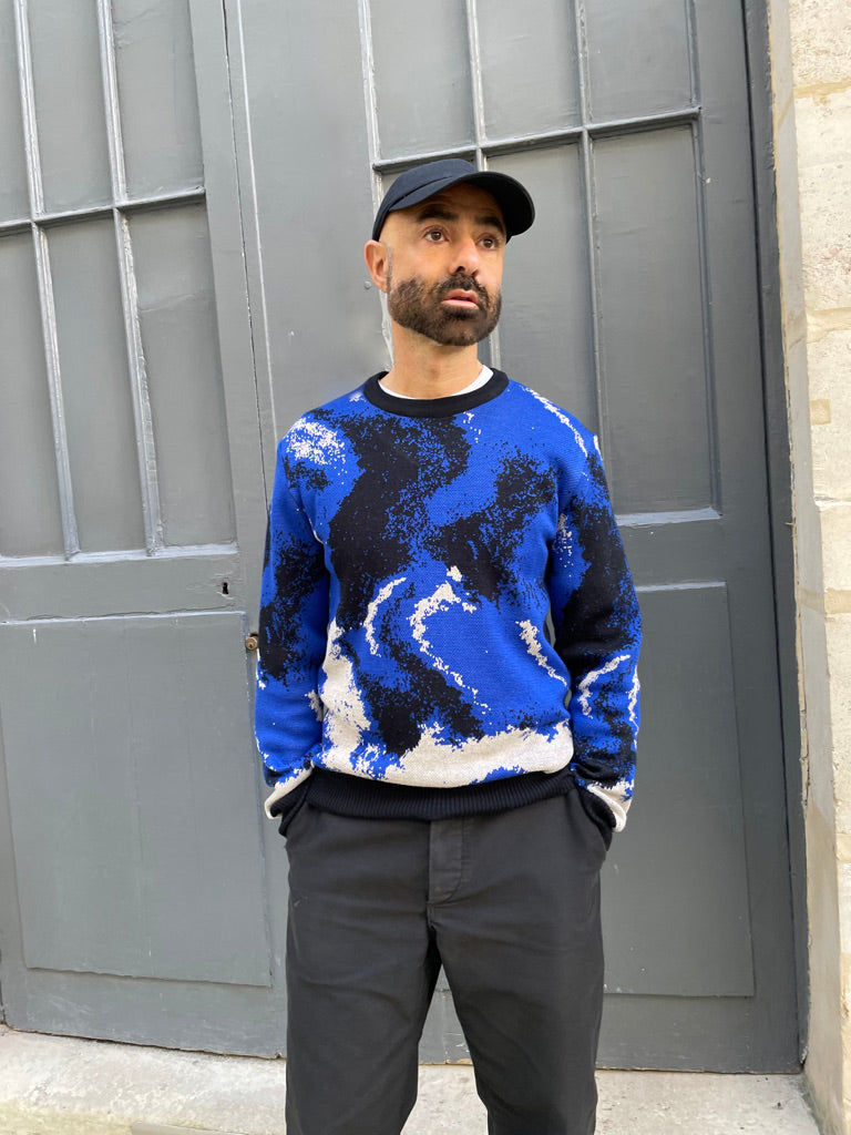 Brandon - Abstract Pattern Jacquard Sweater
