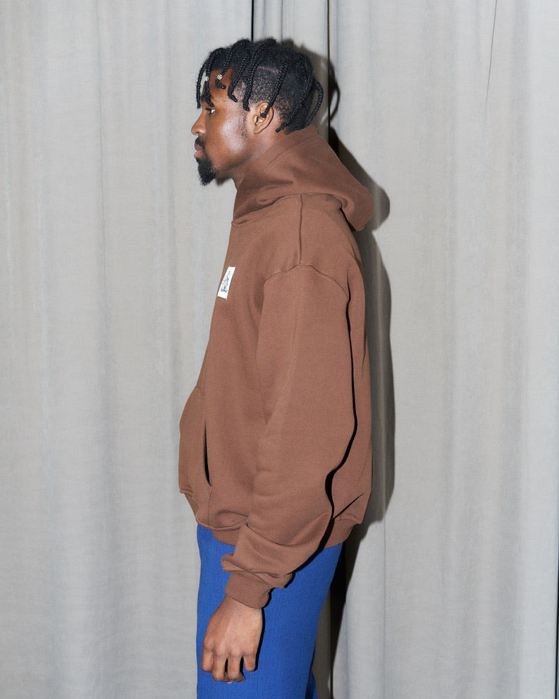 Nasty Cat-Oversize Fit Luxury Hoody-Brown