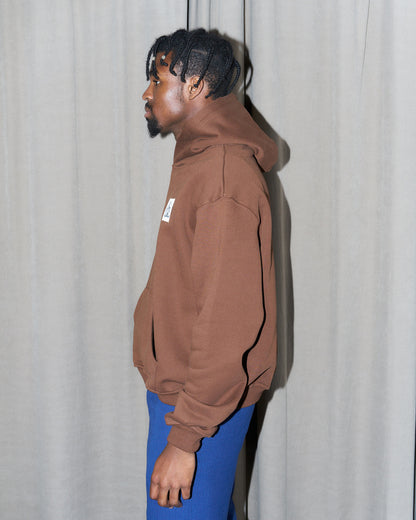 Nasty Cat-Oversize Fit Luxury Hoody-Brown