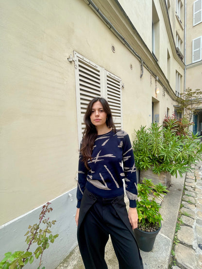 Dotty - Long Sleeve Paintbrush Sweater