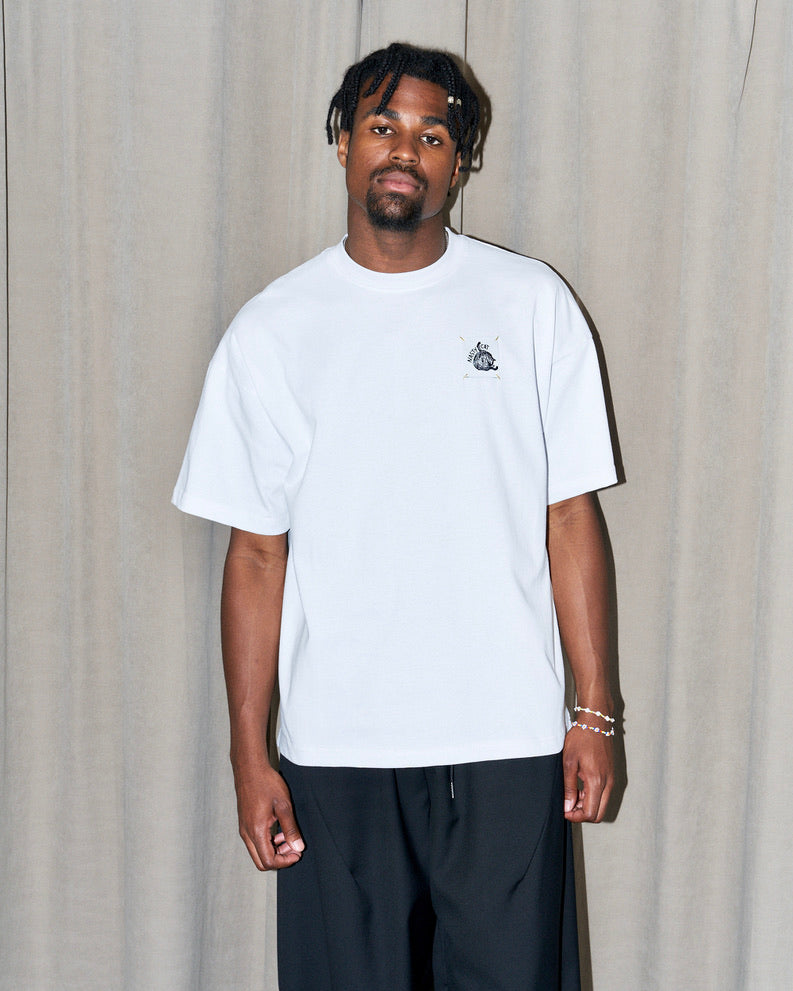 Nasty Cat-Oversize Fit Luxury T Shirt-White