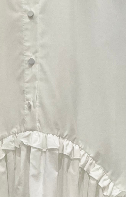 Bo - White Cotton Babydoll Dress