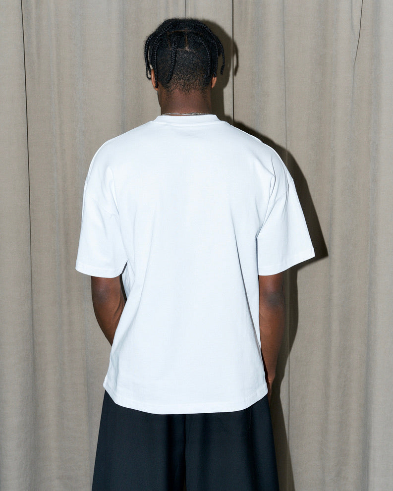 Nasty Cat-Oversize Fit Luxury T Shirt-White