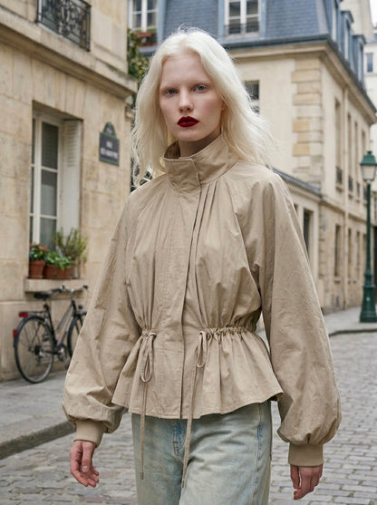Iman - Cinch-Waist Short Windbreaker