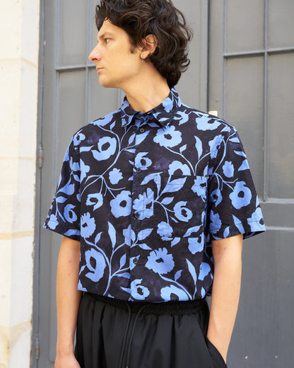 Aristotelis-Floral Cotton Voile Shirt