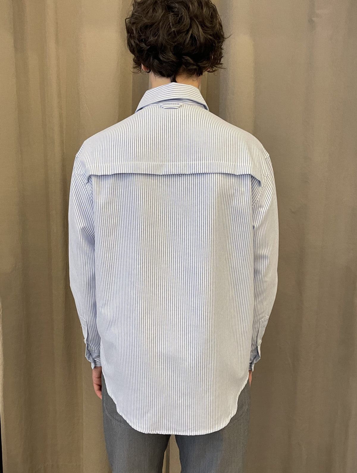 Tyrion - Boxy 3D Pocket Stripe Over-Shirt