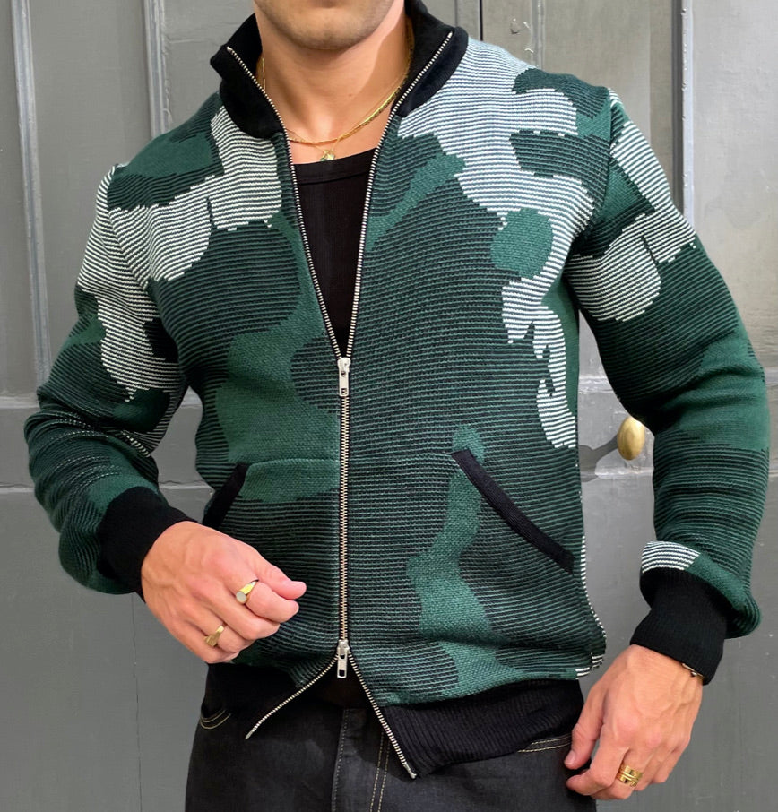Din - Knitted Jacquard Jacket