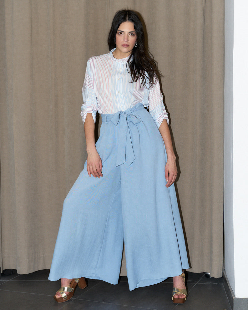Dina - Palazzo Pants - Ciel