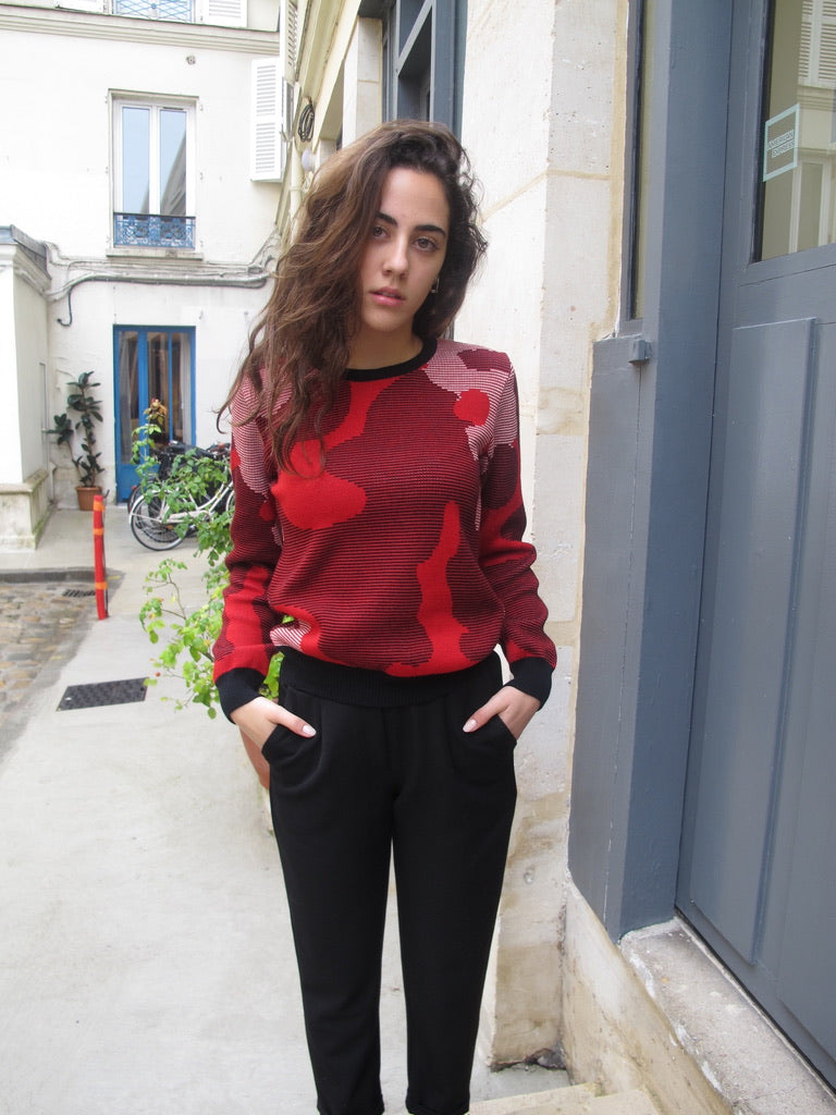 Dotty Modern Art Sweater