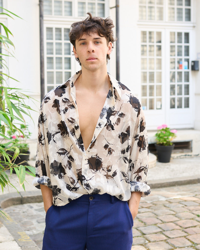 Waverly - Silky Devore Floral Shirt