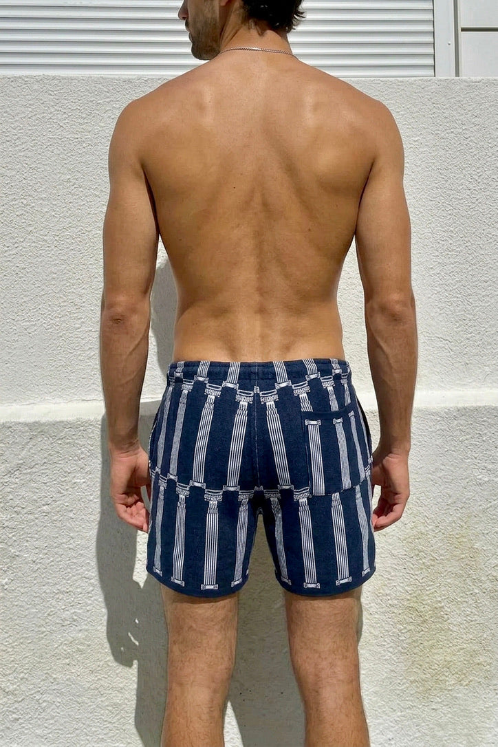 Pavlos - Greek Column Jacquard Shorts