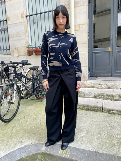 Zane - Front-Fold Pleat Trousers