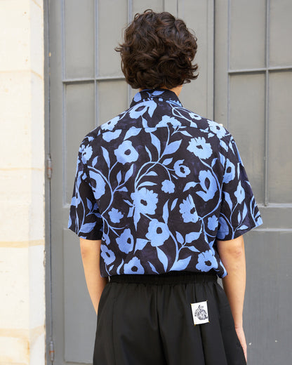 Aristotelis-Floral Cotton Voile Shirt