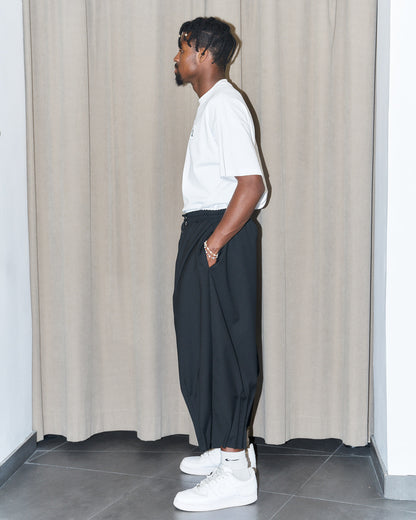 NCB - Deconstructed Knife Pleat Raw Hem Pants