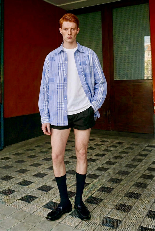 Mathew - Patchwork Gingham Overshirt