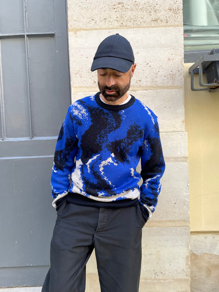 Brandon - Abstract Pattern Jacquard Sweater