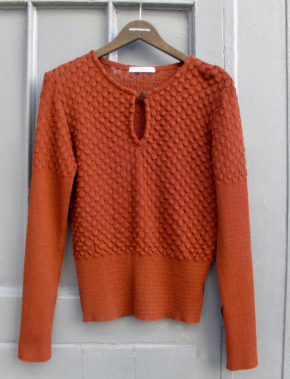 Nevada-Textured Sweater Aviator blue/amber