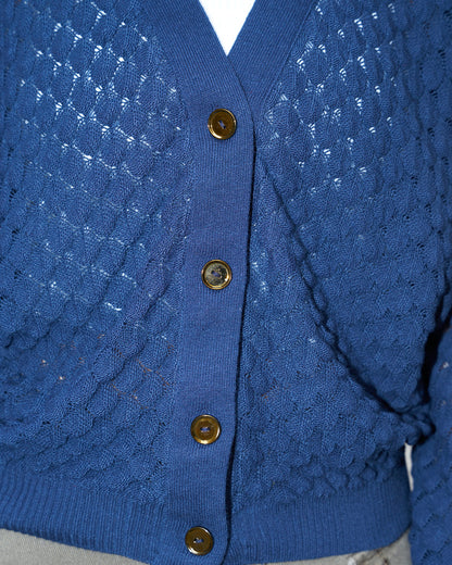 Skylar-V-Neck-Lace Knit Cardigan