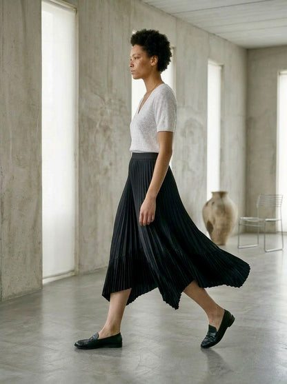 Ygritte - Pleated Irregular Hem Skirt