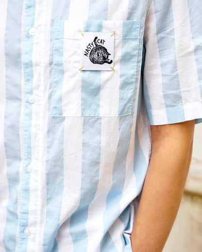 NC Shirt SS-Stripe Cotton Voile Shirt