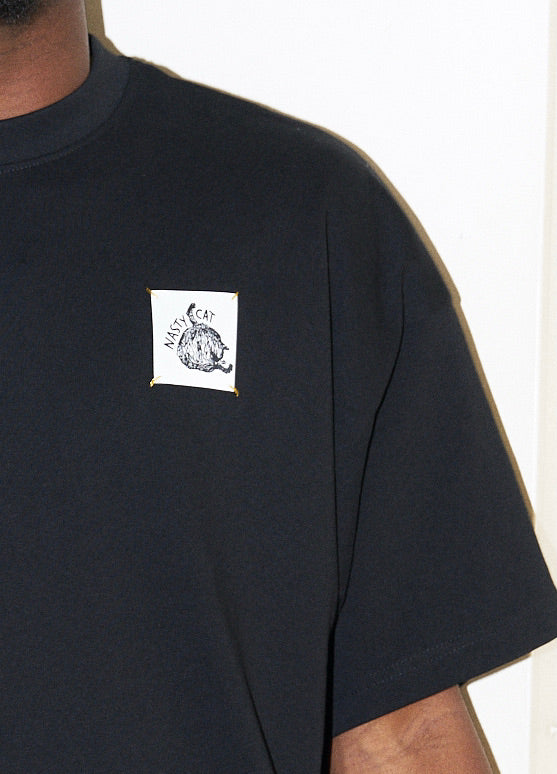Nasty Cat-Oversize Fit Luxury T Shirt-Black