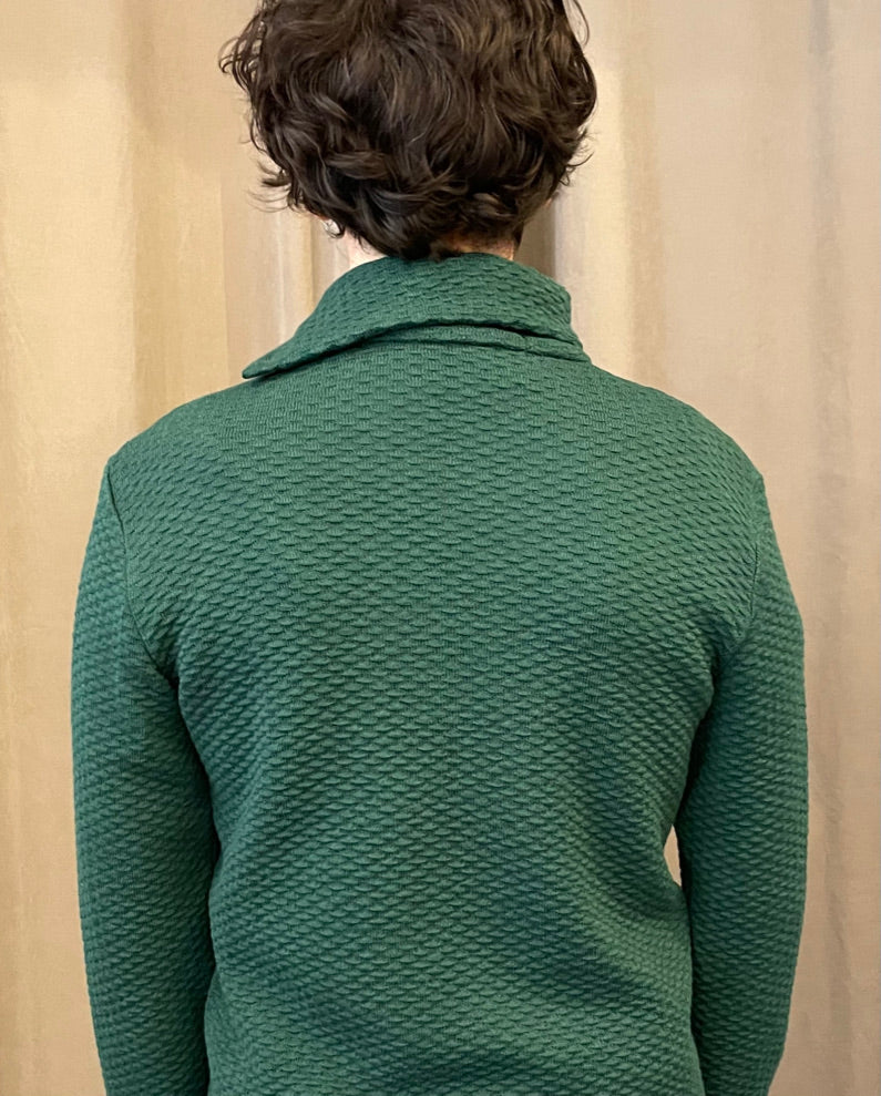 Noa - Textured Turtle Neck Sweater - Green