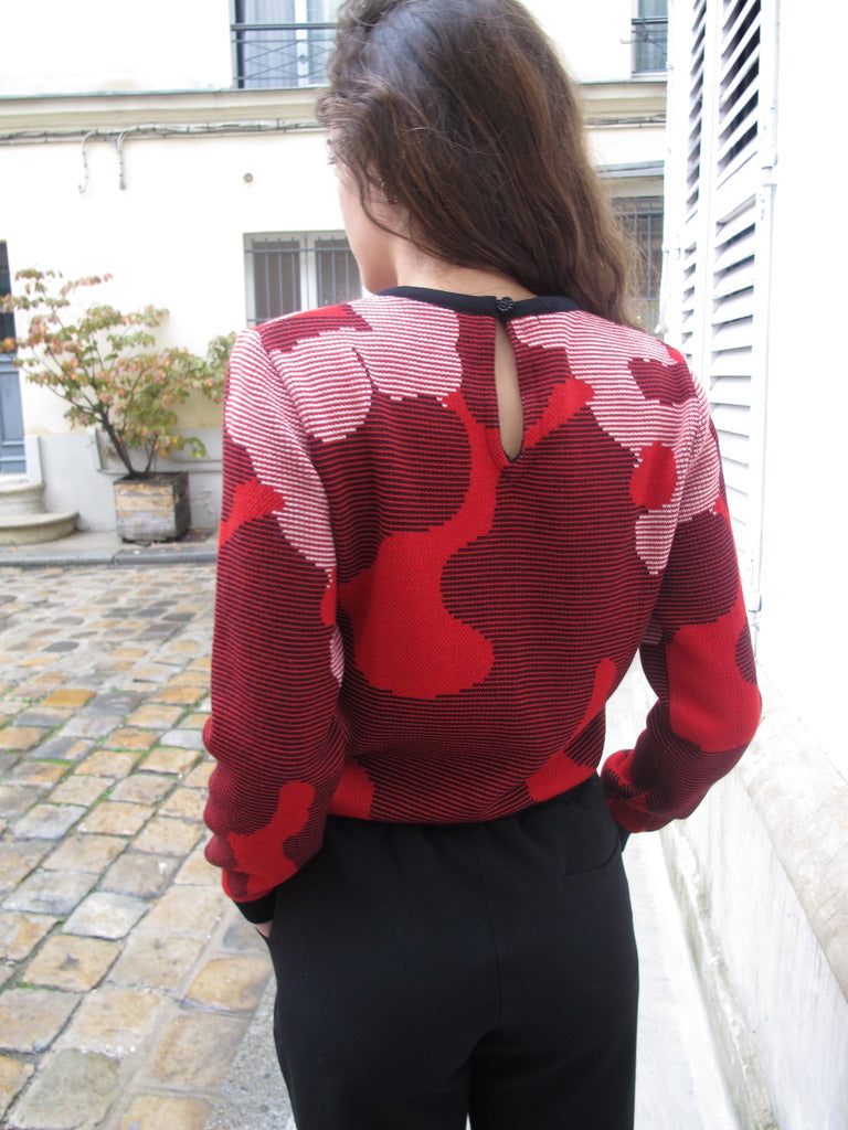 Dotty Modern Art Sweater