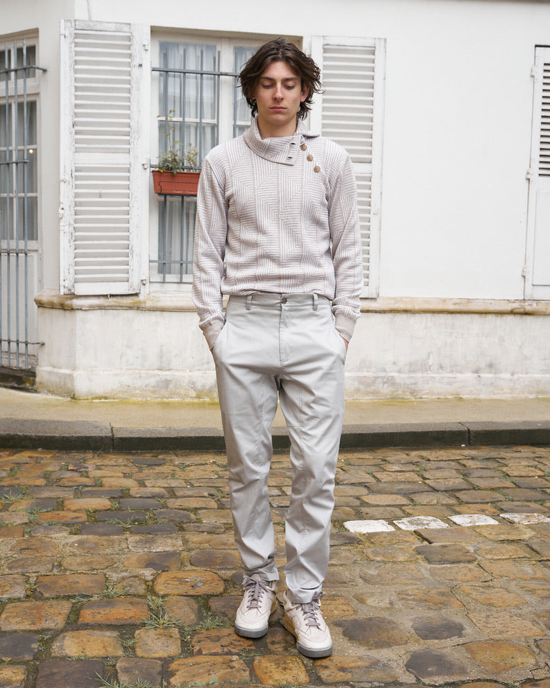 Dean-Work Wear Pants- Light Grey