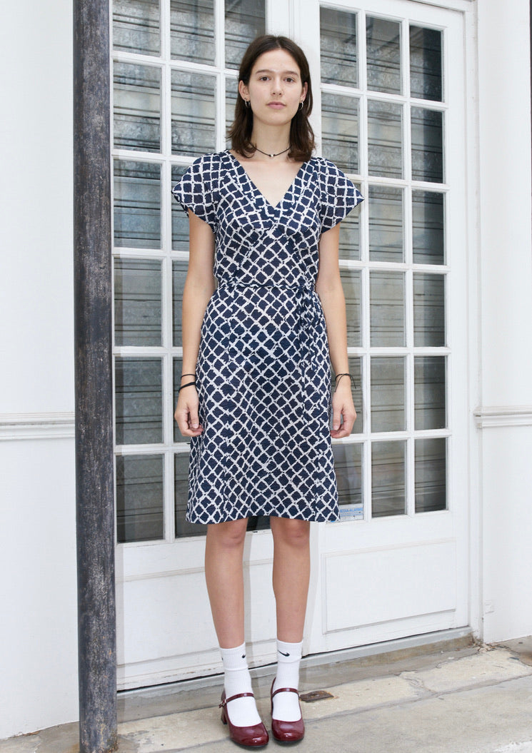 Rebecca - Seersucker Print Dress