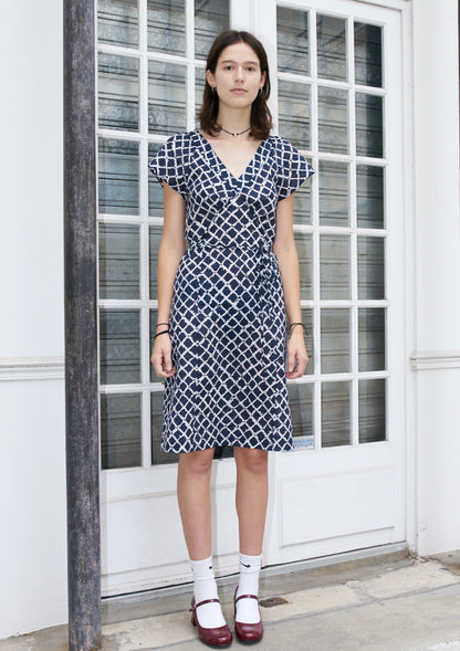Rebecca - Seersucker Print Dress