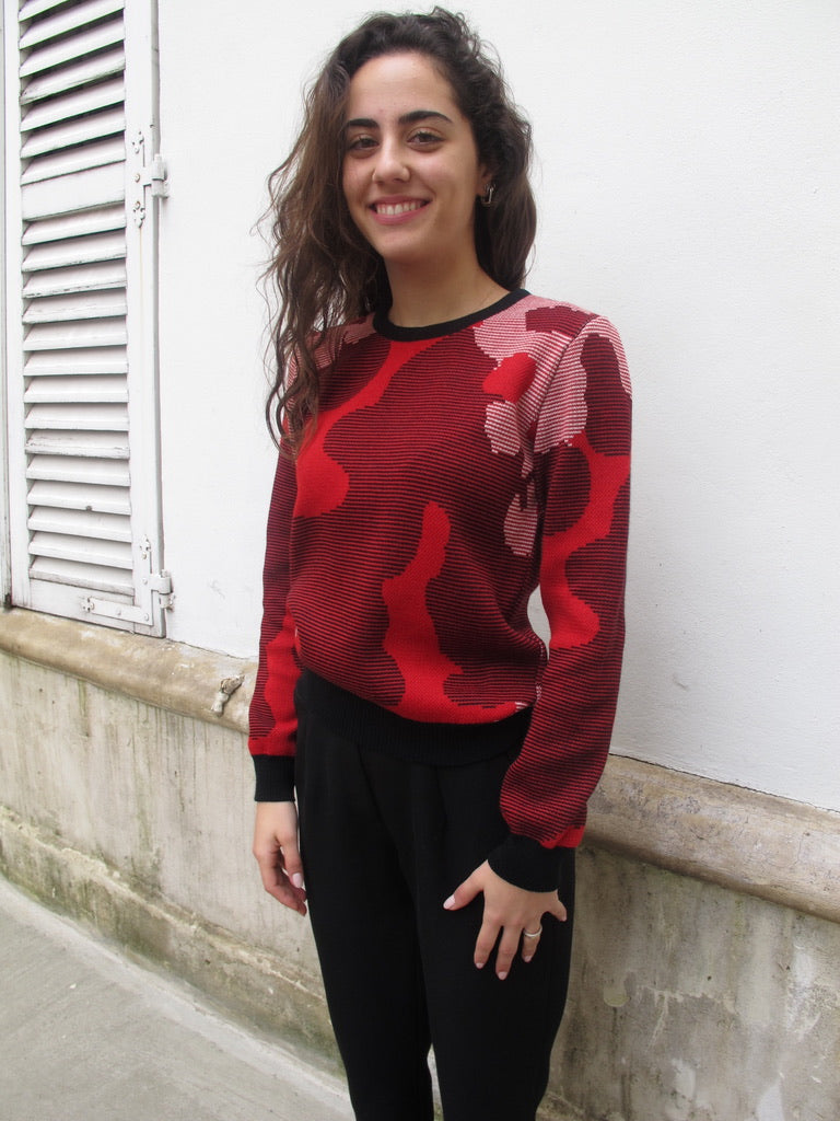 Dotty Modern Art Sweater