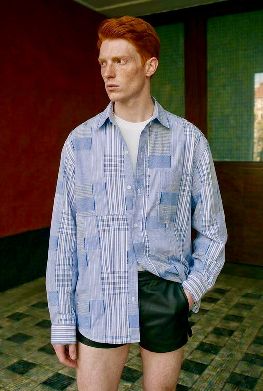 Mathew - Patchwork Gingham Overshirt