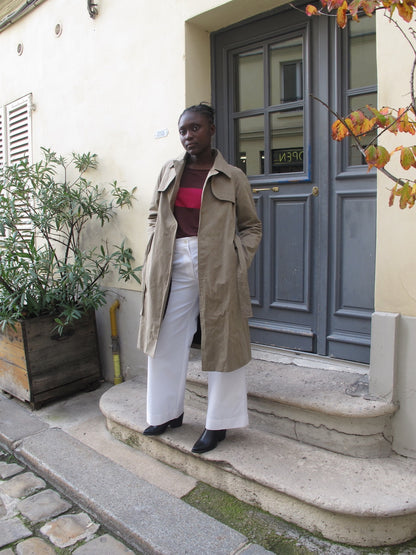 Nyla - Waterproof Beige Trench Coat