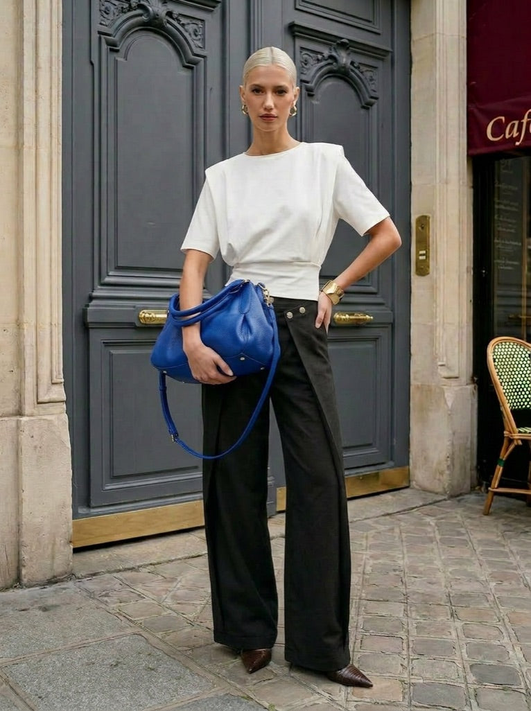 Peyo - Structured Soufflé Sleeve T-Shirt - Off White