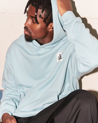 Nasty Cat-Oversize Fit Luxury Hoody-Pastel Blue