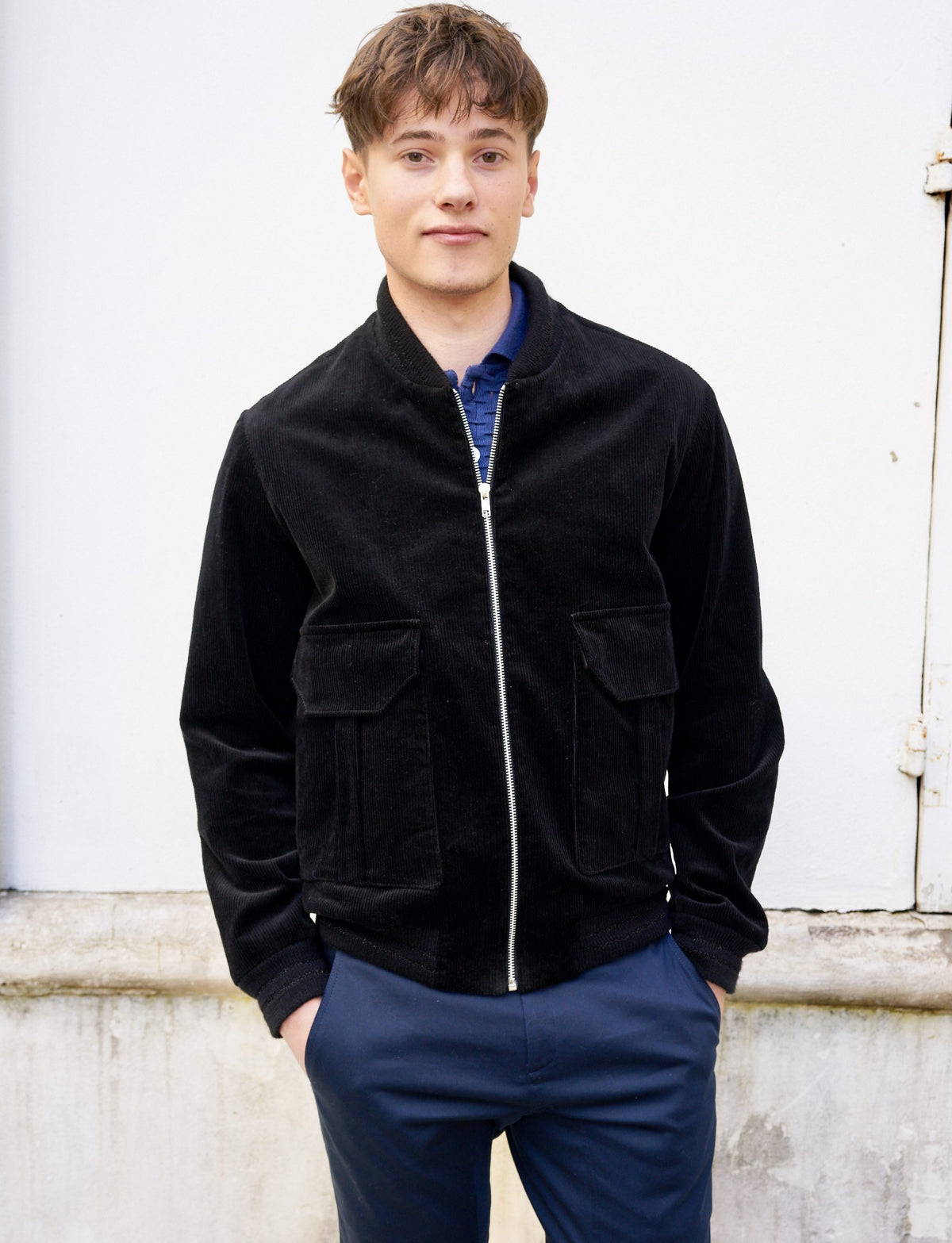 Liam -Corduroy BomberJacket-Black