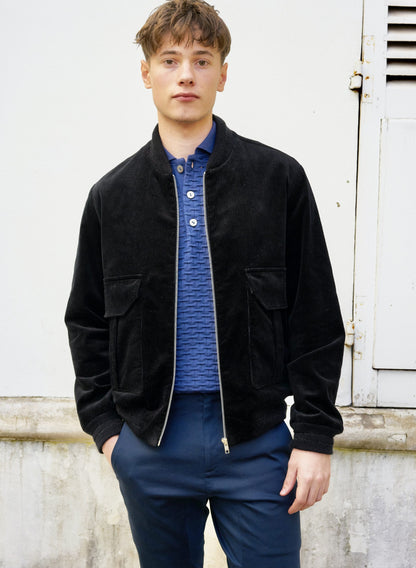 Liam -Corduroy BomberJacket-Black