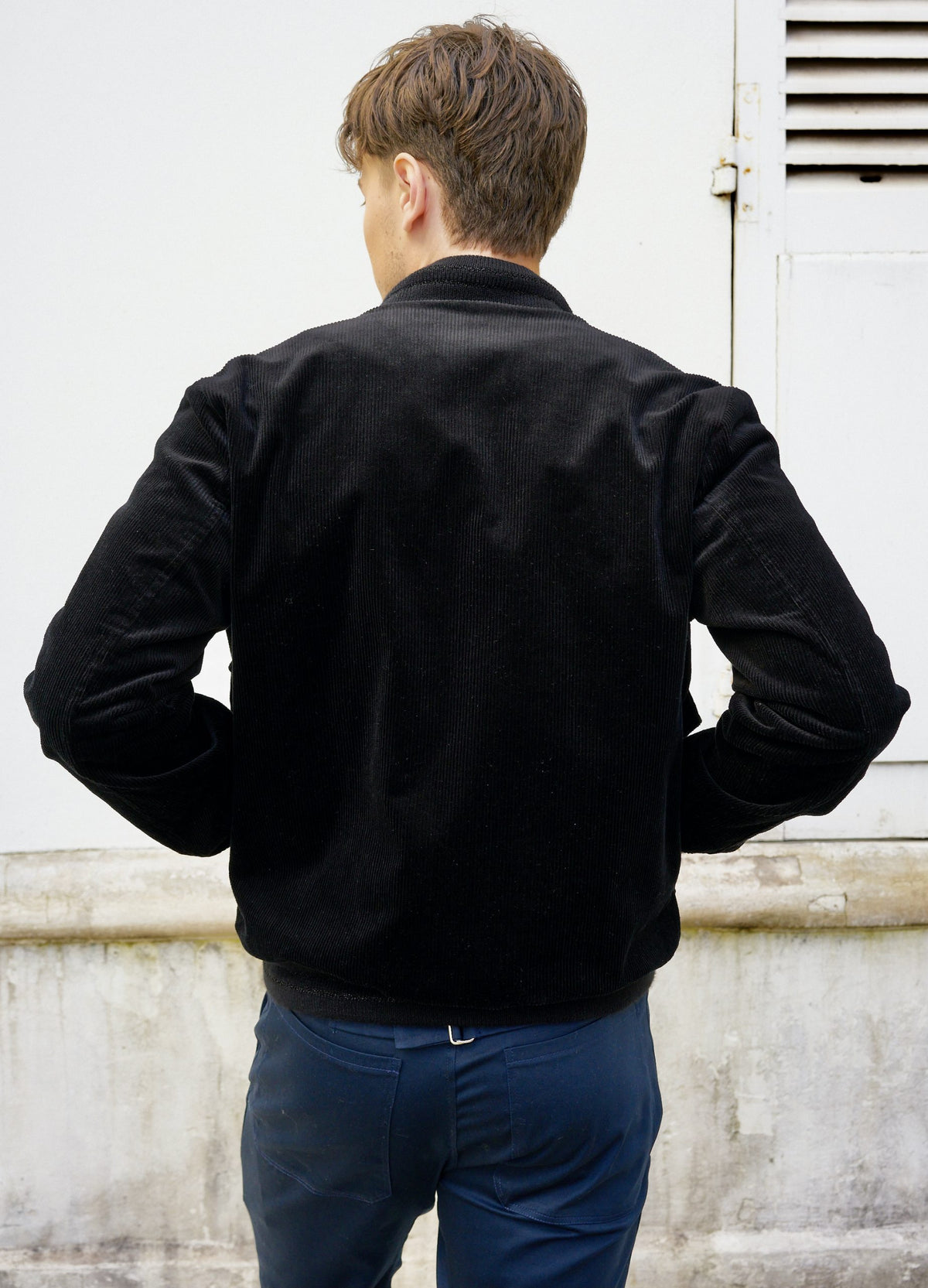 Liam -Corduroy BomberJacket-Black
