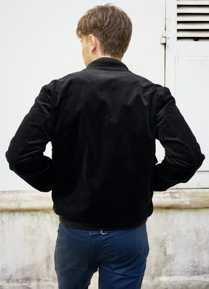 Liam -Corduroy BomberJacket-Black