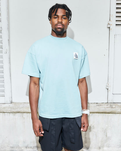 Nasty Cat-Oversize Fit Luxury T Shirt-Pastel Blue