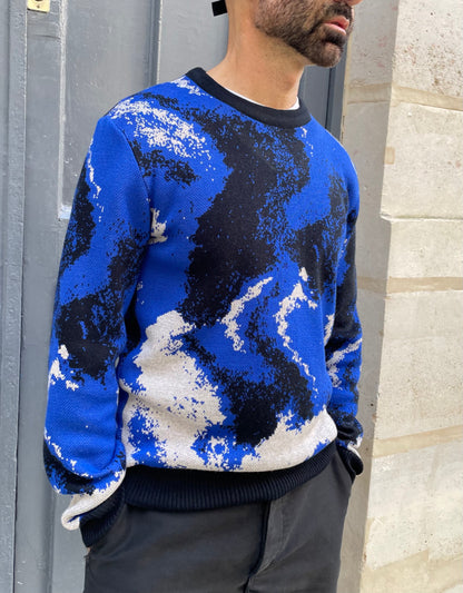 Brandon - Abstract Pattern Jacquard Sweater