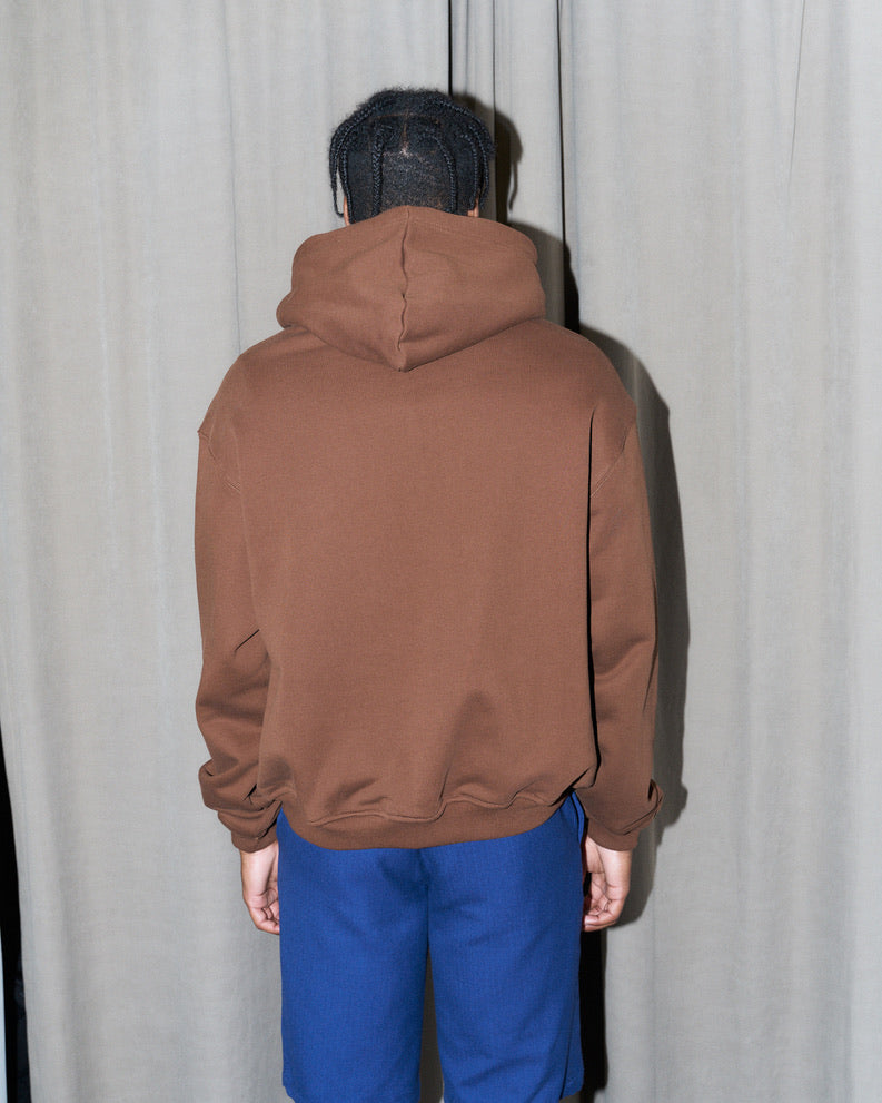 Nasty Cat-Oversize Fit Luxury Hoody-Brown