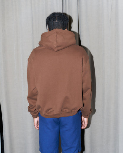 Nasty Cat-Oversize Fit Luxury Hoody-Brown