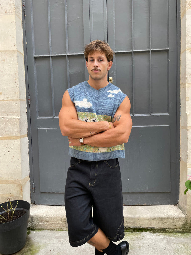 Cruz - Soft Knit Vest with Countryside Jacquard