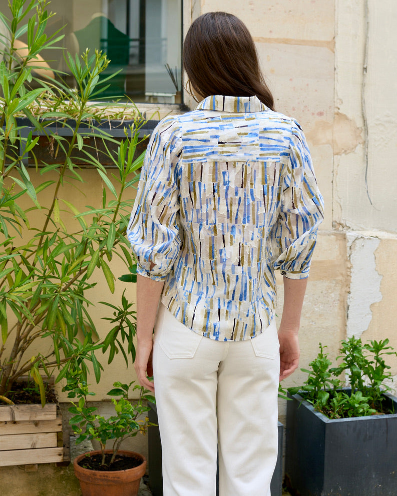 Trixie - Shirt With Puffy Sleeves - Cut Print