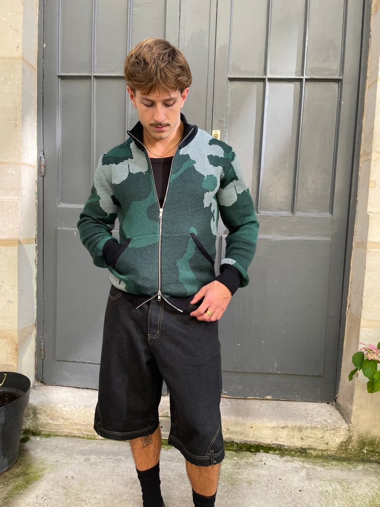 Din - Knitted Jacquard Jacket